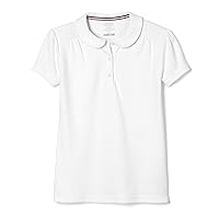 French Toast Girls' Short Sleeve Peter Pan Collar Polo