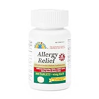 Allergy Relief Chlorpheniramine Maleate 4 mg, Antihistamine Tablets, 100 Count, (Pack of 1)