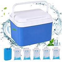 Mini Cooler, 5qt Insulated Small Hard Cooler, Portable Small Ice Chest with Handles, Mini Cooler Lunch Box for Beach Picnic Camping, Small Ice Chest