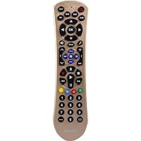 Philips Universal Remote Control Replacement for Samsung, Vizio, LG, Sony, Sharp, Roku, Apple TV, RCA, Panasonic, Smart TVs, Streaming Players, Blu-ray, DVD, Simple Setup, 4 Device, Gold, SRP2014C/27