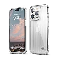 elago Clear Case Compatible with iPhone 14 Pro Case Clear - 6.1 Inch - TPU Hybrid Technology, Anti-Yellowing, Pattern Glass Glowing Effect, Shockproof Bumper Cover, Full Body Protection -Made in Korea