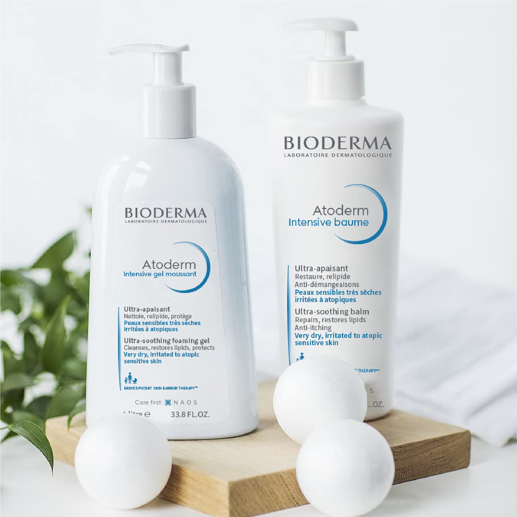 Bioderma - Atoderm - Intensive Gel Moussant - Ultra Rich Foaming Cleansing Gel - Anti-Itching - Body Wash for Very Dry to Atopic Sensitive Skin