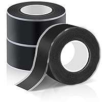 Self-Fusing Silicone Tape, 3 Rolls Emergency Pipe & Plumbers Repair Rubber Rescue Tape Insulation Heavy Duty for Sealing Radiator Hose Leaks Wrapping Electrical Wires (1 in X 10 ft, 0.5 mm thickness)