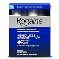 Rogaine Men's Hair Regrowth Treatment Foam, 4 Count