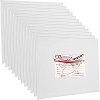 US Art Supply 12 X 12 inch Professional Artist Quality Acid Free Canvas Panel Boards for Painting 12-Pack (1 Full Case of 12 Single Canvas Board Panels)