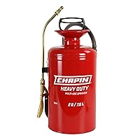 Chapin Made in the USA, 1244 2-Gallon Tri-Poxy Steel Tank Sprayer for Lawn, Home and Garden, Red