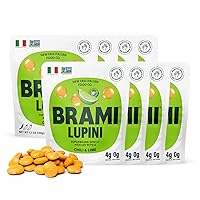 Lupini Beans Snack, Mini | 4g Plant Protein, 0g Net Carbs | Vegan, Vegetarian, Keto, Plant Based, Mediterranean Diet, Non Perishable, Healthy Snack | 1.06 Ounce (8 Count) (Chili & Lime)