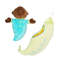Manhattan Toy Snuggle Pod Sweet Pea Brown First Baby Doll with Cozy Sleep Sack for Ages 6 Months and Up