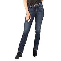 Silver Jeans Co. Women's Avery High Rise Curvy Fit Slim Bootcut Jeans-Legacy