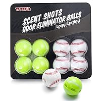 Shoe Deodorizer Balls for Sneaker, Lockers, Gym Bags - 8 Pack - Odor Eliminator Scent Balls(White/Green)