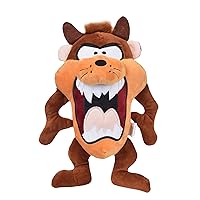 Looney Tunes for Pets Tasmanian Devil Taz Big Head Plush Dog Toy, Stuffed Animal for Dogs | 12-Inch Jumbo Dog Toy for All Dogs | Officially Licensed Dog Toy from Warner Bros
