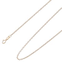 Ardeo Aurum Unisex necklace made of 375 gold anchor chain, real gold