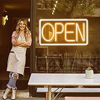 Open Signs for Business Ultra Bright LED Neon Open Signs 16 Inch Plug In Electric Light Up Open Sign with ON/OFF Switch for Business Storefront Window Glass Door Shop Store Florists Bar Salon Cafes Restaurant Pubs