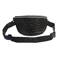 Premium Exotic Leather Fanny Pack for Men and Women - Adjustable Waist Bag for Travel, Hiking, Outdoor Activities | Sleek, Stylish & Spacious Hip Pouch
