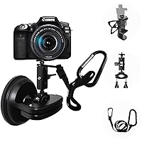 Heavy Duty Suction Cup Phone Holder Camera Mount 360° Ball head Magic Arm w. Strong 4.6