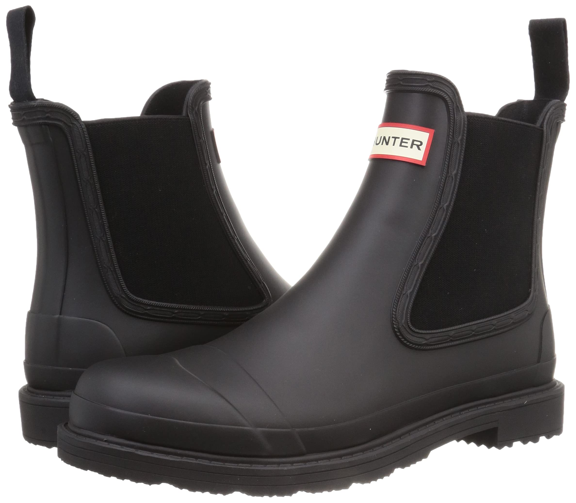 Hunter Commando Chelsea Boot for Men - Waterproof, Matte Finish, and Rubber Outsole Shoes
