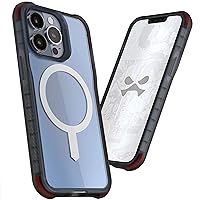 Ghostek COVERT Clear iPhone 13 MagSafe Case Protective Phone Cover with Anti-Yellowing Coating Shockproof Compatible with Apple MagSafe Accessories Designed for 2021 Apple iPhone 13 (6.1 Inch) (Smoke)