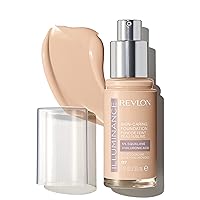 Revlon Illuminance Skin-Caring Liquid Foundation, Hyaluronic Acid, Hydrating and Nourishing Formula with Medium Coverage, 117 Light Beige (Pack of 1)