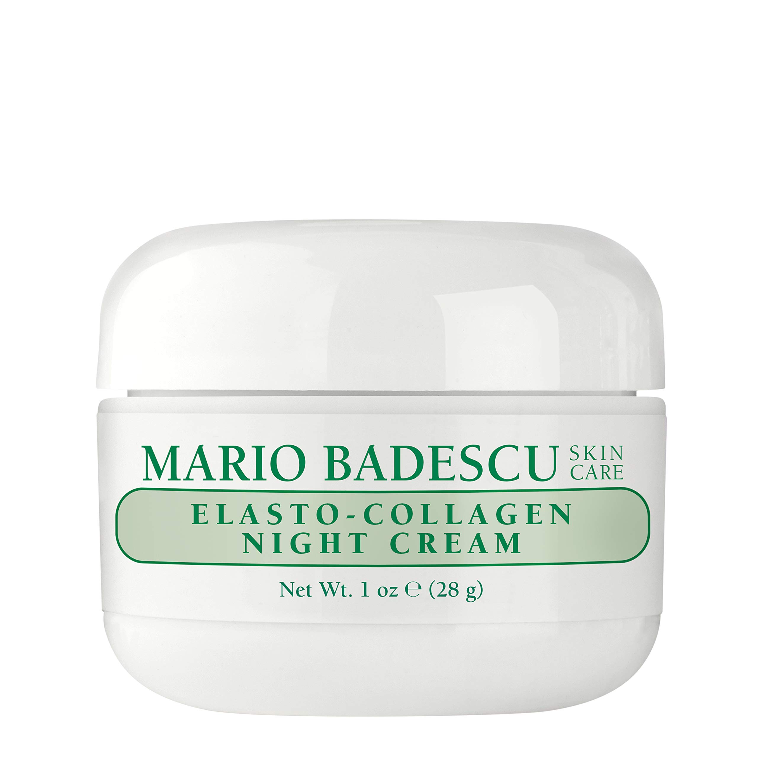 Mario Badescu Elasto-Collagen Night Cream, Anti Aging Collagen Cream for Dry or Sensitive Skin, Facial Skin Care Infused with Vitamin E Moisturizer, 1 Oz