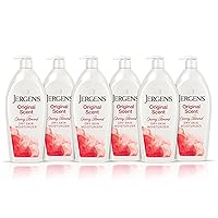 Original Scent Dry Skin Body Lotion, Hand and Body Moisturizer, for Long Lasting Skin Hydration, with HYDRALUCENCE blend and Cherry Almond Essence, 32 Ounce (Pack of 6)
