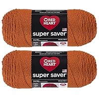 Bulk Buy: Red Heart Super Saver (2-Pack) (Carrot, 7 oz Each Skein)