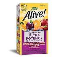 Nature's Way Alive!® Once Daily Women's 50+ Multivitamin, Ultra Potency, Food-Based Blends (60 mg per serving), 60 Tablets
