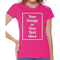Awkward Styles Personalized Shirt Women DIY Your Own Photo or Text Custom T-Shirt Front/Back Print