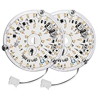 Ceiling Fan LED Light Replacement 3.93”, Ceiling Fan Light Kit Only, LED Retrofit Light Kit for Ceiling Light, Wall Light Engine Replacement Parts, 17W 120V 4000K, Dimmable, 2 Pack