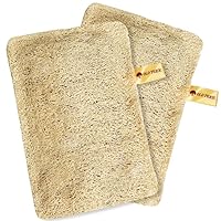 Natural Rectangle Loofah Body Scrubber for women and men Pack Of 2 Piece