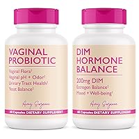 Vaginal Probiotics & DIM for Women - Supports Estrogen Metabolism, PMS, Menopause, pH Balance, Gut Flora & Odor - 200 mg DIM Plus Bioperine - 10 Billion CFUs