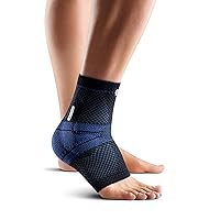 Bauerfeind - MalleoTrain - Ankle Support Brace - Helps Stabilize the Ankle Muscles and Joints For Injury Healing and Pain Relief - Right Foot - Size 5 - Color Black