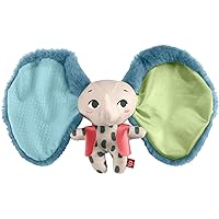 Fisher-Price Baby Sensory Toy Planet Friends All Ears Lovey, Plush Elephant for Newborns Ages 3+ Months
