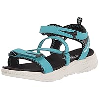 Propét Women's TravelActiv XC Walking Sandals, Teal, 7.5 Wide US