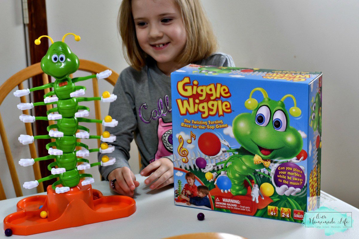 Goliath Giggle Wiggle - The Twisting Turning Race to Get Your Marbles to The Top Game, Multi Color, 48 months to 1188 months