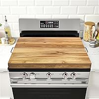 Gas Stove Cover with Handles, Multiple Wood Stove Top Cover Board for Gas Stove(Acacia)