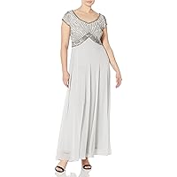 J Kara Women's Sweet Heart Neck Long Dress