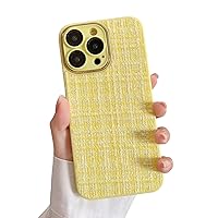 Pretty Girl Women's Phone Case, TPU+Velvet Soft Bumper, Lens Protection, Shockproof and Breathable, for iPhone 15 14 12 11 13 Pro Max 14 15 Plus Phone Models Yellow
