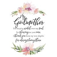DEXSA My Godmother Wood Plaque with Inspiring Quotes 6