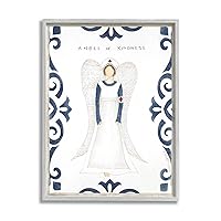 Stupell Industries Angel of Kindness Hospital Nurse with Wings, Designed by Cindy Shamp Gray Framed Wall Art, 11 x 14, White