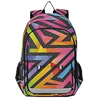 ALAZA Rainbow Geometric Backpack Daypack Bookbag