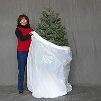 Christmas Tree Disposal and Storage Bag - Fits Trees to 9-Feet 5-Inches (Standard Version) (White)