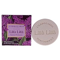 Lilac Lila Perfumed Soap - Soap Bar Provides Gentle Cleansing Action - Perfumed Body Soap - Rich in Coconut, Sunflower and Canola Oils - Scented Soap for Moisturised Skin - 3.5 oz