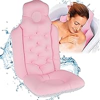 Full Body Bath Pillow Non Slip Spa Cushion for Bathtub, Bathtub Cushion Mattress, Soft and Comfortable,Thick Waterproof Head Neck Shoulder Back Support,for Hot Tub