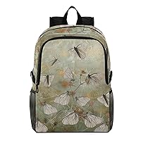 ALAZA Vintage Beautiful Butterfly Hiking Backpack Packable Lightweight Waterproof Dayback Foldable Shoulder Bag for Men Women Travel Camping Sports Outdoor