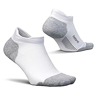 Feetures Elite Max Cushion No Show Tab Ankle Socks - Sport Sock with Targeted Compression - (1 Pair)