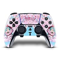 Head Case Designs Officially Licensed Hatsune Miku Sakura Graphics Vinyl Sticker Gaming Skin Decal Cover Compatible with Sony Playstation 5 PS5 DualSense Edge Controller