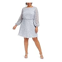 Adrianna Papell Women's Beaded A-line Cocktial Dress