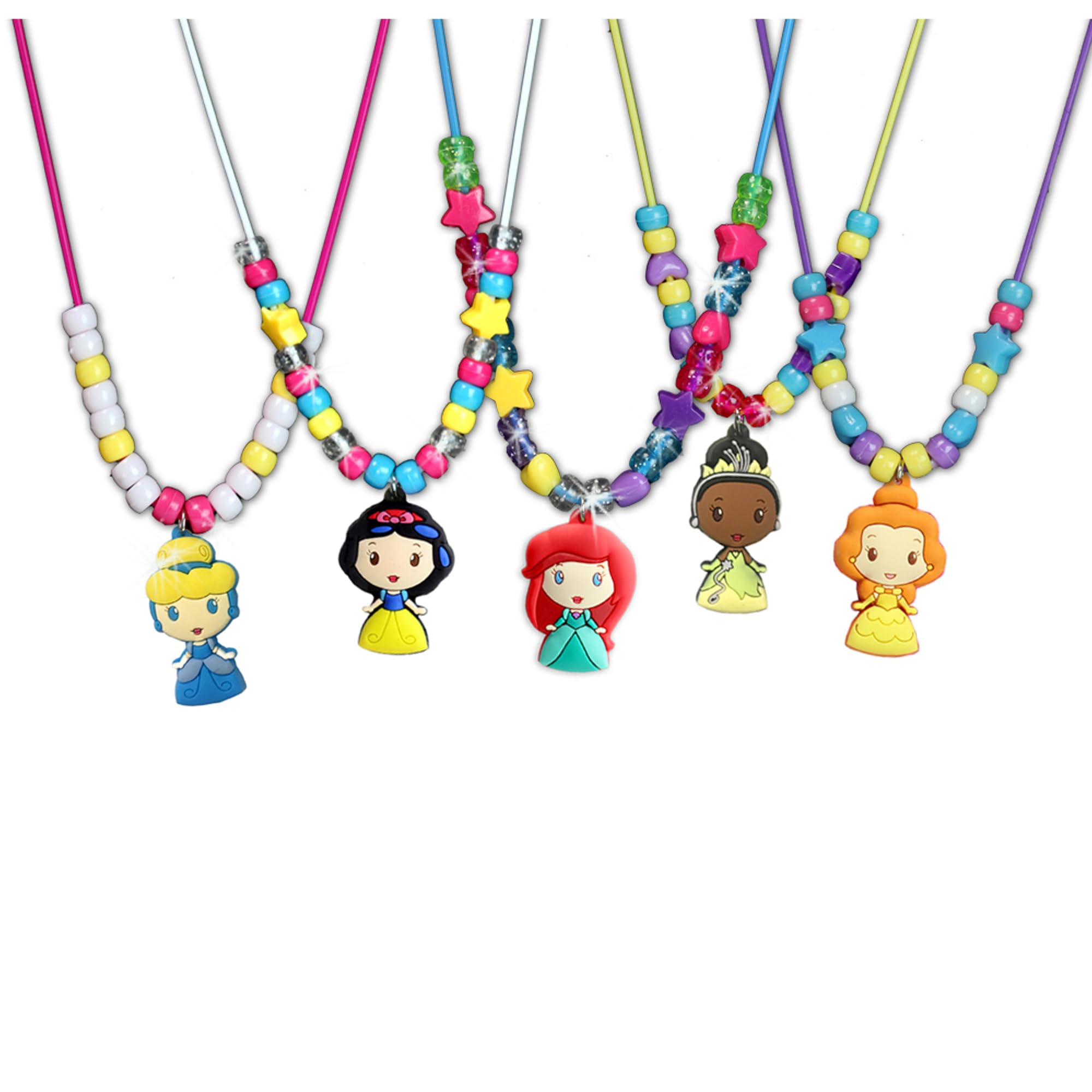 Tara Toys Disney Princess Necklace Activity Set, Create your own jewelry, easy for little hands [Amazon Exclusive] 9.7x8.18x2