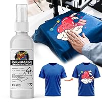  NGOODIEZ Sublimation Coating Spray for All Fabric, Including  100% Cotton, Polyester, T-shirts, Canva Coating Liquid- Quick Dry Formula,  High Gloss Finished, 1 Step Process, Super Adhesion, 100ml : Arts, Crafts 