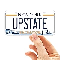 New York Bumper Stickers for Car - 11 Different New York City Stickers for Hydroflask - Cute Upstate NY License Plate Souvenir Laptop Decal (Upstate)